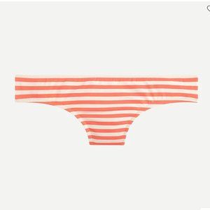 J. Crew Surf Hipster bikini bottom in stripes, NWT, size XXL, orange and white
